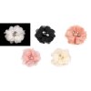 Květ Ø5 cm s kamínky (Varianta 5 černá, Balení 10 ks)