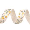 Bavlněná stuha šíře 15 mm květy