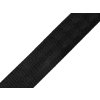 Hladký oboustranný popruh s leskem šíře 32; 38 mm (Varianta 3 (38 mm) černá, Balení 1 m)