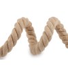 Bavlněná šňůra kroucená Ø20 mm macrame (Varianta 1 režná světlá, Balení 1 m)