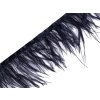 Prýmek - marabu peří 5-10 cm (Varianta 1 černá, Balení 1 m)