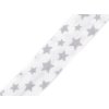 Šikmý proužek bavlněný puntík, káro, hvězdy, jemný proužek šíře 20 mm zažehlený (Varianta 380798/2 černá puntíky, Balení 14 m)