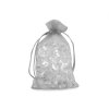 Dárkový pytlík 10x15 cm organza (Varianta 1 stříbrná, Balení 10 ks)