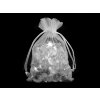 Dárkový pytlík 10x15 cm organza (Varianta 1 stříbrná, Balení 10 ks)