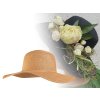 Dámský letní klobouk / slamák k dozdobení (Varianta 1 bílá, Balení 1 ks)