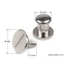 Sedlářský nýt šroubovací Ø6 mm (Varianta 3 (14 mm) nikl, Balení 10 pár)