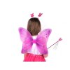 Karnevalový kostým - motýlí víla (Varianta 1 bílá, Balení 1 sada)