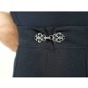 Ozdobné filigránové zapínání / cincher knoflík (Varianta 1 nikl, Balení 1 pár)