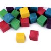 Dřevěné kostky 15x15 mm (Varianta 1 přírodní, Balení 20 ks)