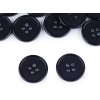 Knoflík oblekový velikost 24", 32" (Varianta 7/24" (133) černá mat, Balení 20 ks)