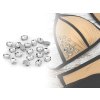 Našívací kamínky v pouzdře / kotlíku oválné 10x14 mm