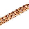 Designový řetěz k výrobě a zdobení oděvů a doplňků šíře 34 mm, metráž (Varianta 1 růžové zlato, Balení 1 m)