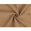 Mušelín / dvojitá gázovina (Varianta 5 (5) hnědá světlá, Balení 1 m)