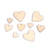 Dřevěné srdce mix velikostí k nalepení / domalování