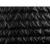 Prošívaná šusťákovina / prošev zateplená s podšívkou pruhy 4,5 cm (Varianta 1 (10) černá, Balení 1 m)