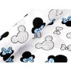 Bavlněná látka / plátno Mickey / Minnie Mouse (Varianta 2 (131) bílá červená, Balení 1 m)
