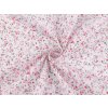Bavlněná látka / plátno drobné květinky (Varianta 3 béžová nejsv. růžová, Balení 1 m)