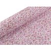 Bavlněná látka drobné květinky (Varianta 1 růžová světlá, Balení 1 m)