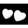 Srdce Ø6; 6,5 cm polystyren (Varianta 1 (Ø6 cm) bílá, Balení 20 ks)