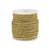 Lurexová kroucená šňůra s kuličkovým řetízkem Ø5 mm (Varianta 1 stříbrná, Balení 20 m)
