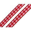 Károvaná stuha šíře 6 mm (Varianta 8 červená, Balení 20 m)