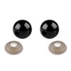 Oči s pojistkou Ø14 mm (Varianta černá, Balení 50 sada)