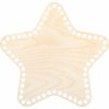 Dno/víko - hvězda 25 cm, přírodní