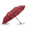 Dámský skládací vystřelovací deštník (Varianta 6 černá růžová, Balení 1 ks)