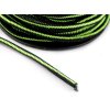 Kulatá pruženka Ø2,5 mm připomínající zip (Varianta 1 zelená neon černá, Balení 25 m)