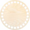 Dno na košík - kruh 12 cm, přírodní