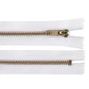 Kovový zip No 5 délka 16 cm (jeansový) (Varianta 101 bílá, Balení 1 ks)