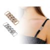 Štrasová ozdoba na oděvy a doplňky 12x37 mm (Varianta 1 stříbrná, Balení 2 ks)