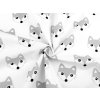Bavlněná látka / plátno medvěd, myška (Varianta 1 (1002t) bílá myš, Balení 1 m)