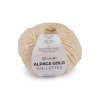 Pletací příze Alpaca Gold s flitry 50 g (Varianta 1 (9301) krémová nejsvět., Balení 1 ks)