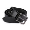 Pánský kožený pásek z buvolí kůže šíře 4 cm (Varianta 2 černá, Balení 1 ks)