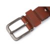 Pánský kožený pásek z buvolí kůže šíře 4 cm (Varianta 1 hnědá, Balení 1 ks)