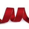 Stuha taftová šíře 25 mm s lurexem (Varianta 643 červená šarlatová zlatá, Balení 10 m)