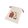 Vánoční dárkový pytlík 30x40 cm (Varianta 2 režná světlá, Balení 1 ks)