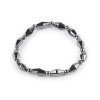 Náramek pružný hematitový, unisex (Varianta 1 šedá hematit, Balení 1 ks)