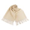 Zimní šála / pléd s třásněmi 65x180 cm (Varianta 6 ecru, Balení 1 ks)