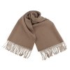 Zimní šála / pléd s třásněmi 65x180 cm (Varianta 6 ecru, Balení 1 ks)