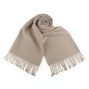 Zimní šála / pléd s třásněmi 65x180 cm (Varianta 6 ecru, Balení 1 ks)