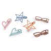Kovové sponky do vlasů srdce, hvězdy, brýle (Varianta 9 mix hvězda, Balení 2 ks)
