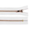 Kovový zip No 5 délka 14 cm (jeansový) (Varianta 101 bílá zlatá, Balení 1 ks)