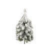 Umělý stromeček na drátku zasněžený do věnců, květináčů 13 cm, 17 cm