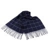 Pánská šála s třásněmi káro 30x175 cm (Varianta 1 šedá, Balení 1 ks)