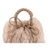 Kožešinová kabelka 24x18 cm (Varianta 2 béžová světlá, Balení 1 ks)