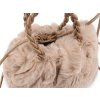 Kožešinová kabelka 24x18 cm (Varianta 2 béžová světlá, Balení 1 ks)