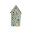 Vánoční filcový domeček svítící (Varianta 1 šedobéžová, Balení 1 ks)