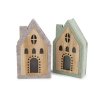 Filcový domeček svítící (Varianta 1 šedobéžová, Balení 1 ks)